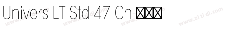 Univers LT Std 47 Cn字体转换